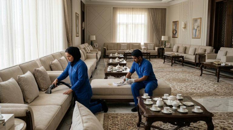 تنظيف المجالس بعد المناسبات بالرياض وإزالة آثار البقع والروائح
